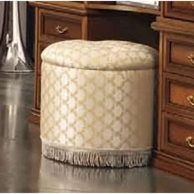 Nostalgia Pouf with crystals and with satellite 22 fabric