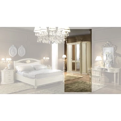 Siena 4-doors cabinet, with 2 mirrored doors