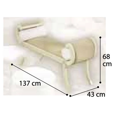Torriani Bench - ivory