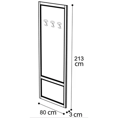 Nostalgia Day MAXI Hall panel - walnut