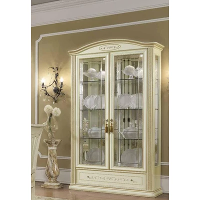 Siena Day 2-doors display cabinet with 2 spotlights