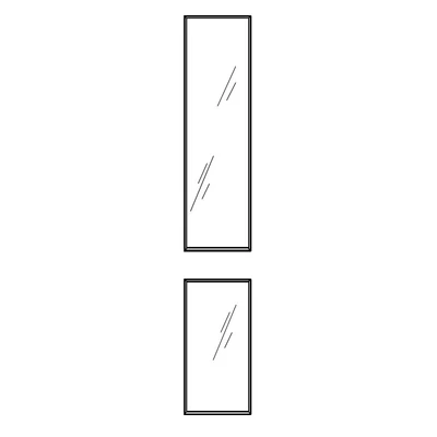 Torriani 2 Bronzed mirror for the cabinet door
