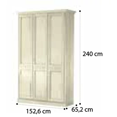 Torriani 3-doors cabinet - walnut