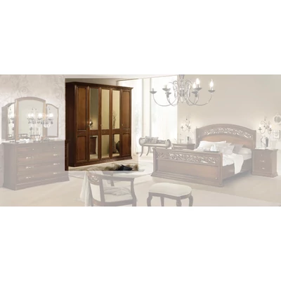 Torriani 5-doors cabinet - walnut