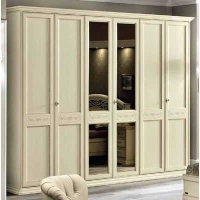 Torriani 4-ajtós gardróbszekrény - elefántcsontszín