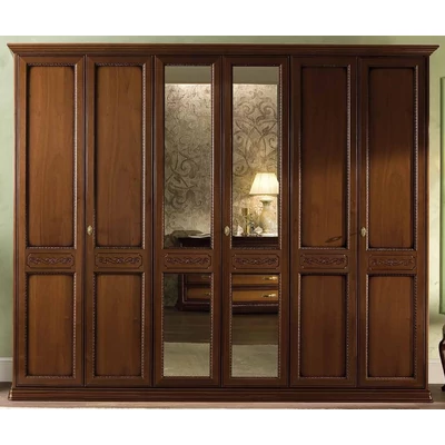 Torriani 6-ajtós gardróbszekrény - dió