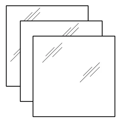 Torriani 3 Bronzed mirror for TERNA sliding cabinet door