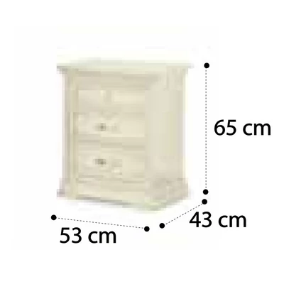 Torriani Night table - ivory