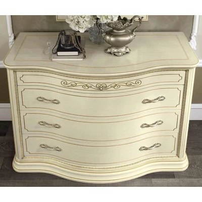 Torriani Vip hajlított komód - elefántcsontszín