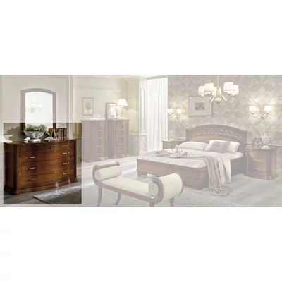 Torriani VIP Curved chest of drawers - walnut