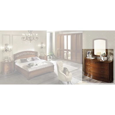 Torriani VIP Curved chest of drawers - walnut