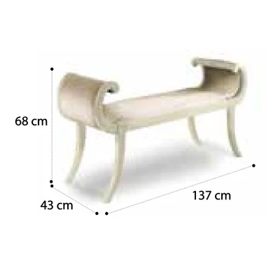 Torriani Bench - walnut