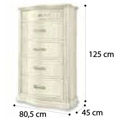 Torriani VIP Curved tallboy - walnut