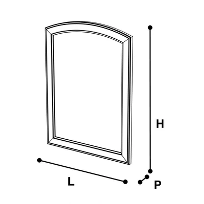 Torriani Mirror - walnut