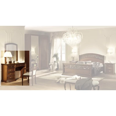 Torriani Dressing table with 5 drawers - walnut