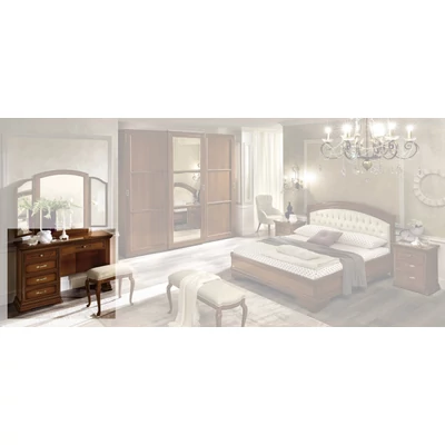 Torriani Dressing table with 5 drawers - walnut