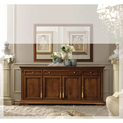 Treviso Day 4-doors buffet chest of drawers - cherry