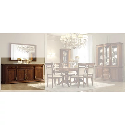 Treviso Day 4-doors buffet chest of drawers - cherry