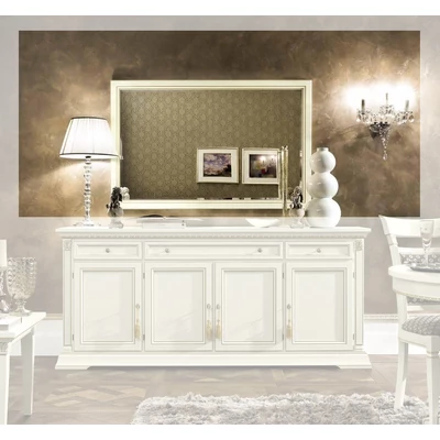 Treviso Day Wide mirror - white ash