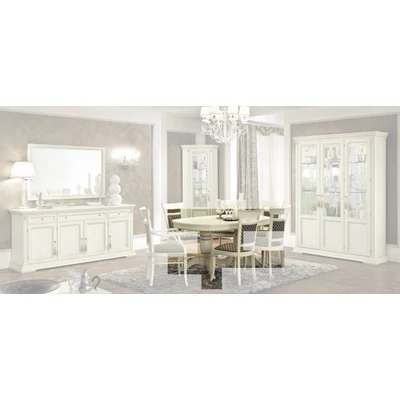 Treviso Day Oval dining table (+2x40 cm extendable) - white ash