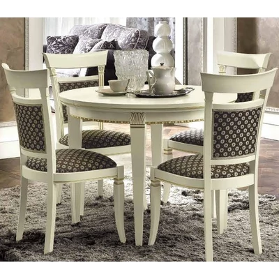 Treviso Day kerek étkezőasztal 101x101 cm (+35 cm hosszabbítható) - fehér kőris