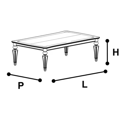 Torriani Day Coffee table - walnut