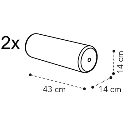 Giotto henger alakú párnák az ülőpadra (2 db)