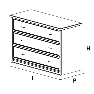 Nostalgia Chest of drawers - antique white