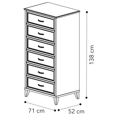 Giotto Tallboy - walnut