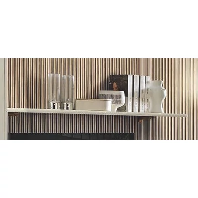 Giotto Day Wall shelf with holding structure - antique white