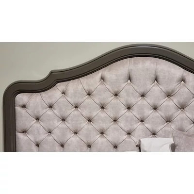 Verdi Double bedstead with upholstered headboard
