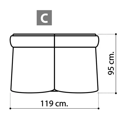 Decor Day Double couch, middle element
