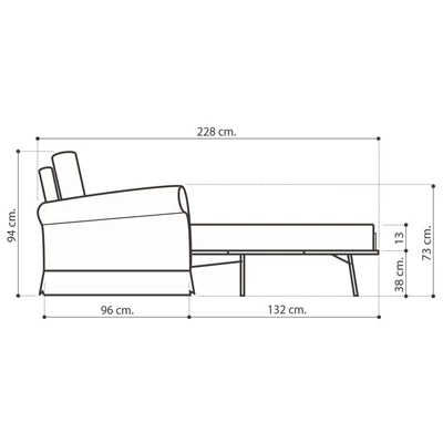 Decor Day Double couch, sofa bed