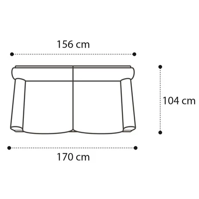 Treviso Day Double couch, sofa bed