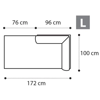 Treviso Day Bedding container left-side element