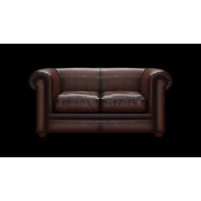 Austen 2-személyes kanapé standard bőrrel - Antique Brown színben