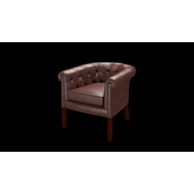 Beaumont Chair fotel premium B bőrrel - Old English Dark Brown színben