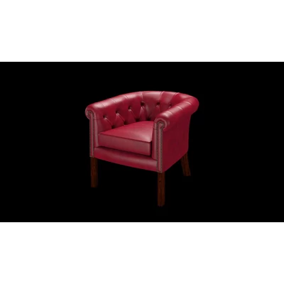 Beaumont Chair fotel premium B bőrrel - Old English Gamay színben