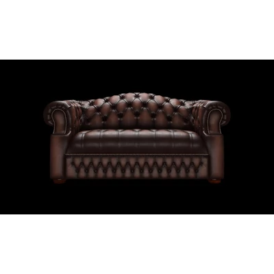 Blanchard 2-személyes kanapé standard bőrrel - Antique Brown színben