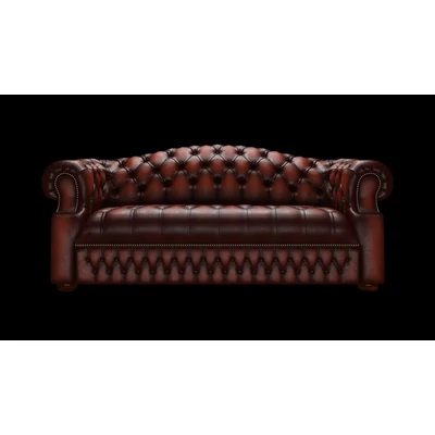 Blanchard 3-személyes kanapé standard bőrrel - Antique Chestnut színben