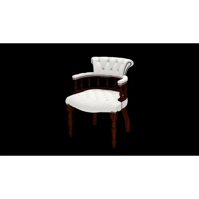 Captain's Chair karosszék premium B bőrrel - Vele Brilliant White színben