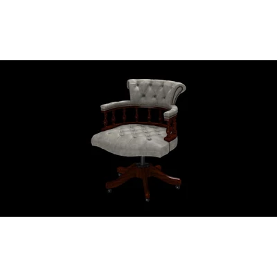 Captain's Swivel Chair karfás forgószék premium B bőrrel - Etna Grey színben