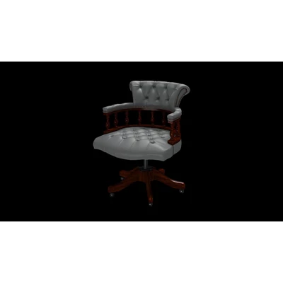 Captain's Swivel Chair karfás forgószék premium B bőrrel - Vele Iron Grey színben