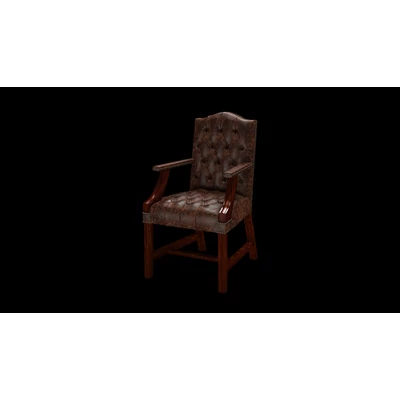 Gainsborough Chair karosszék premium C bőrrel - Tudor  Mahogany színben