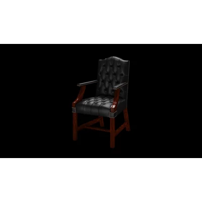 Gainsborough Chair karosszék premium B bőrrel - Vele Black színben