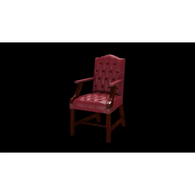 Gainsborough Chair karosszék premium B bőrrel - Vele China Red színben