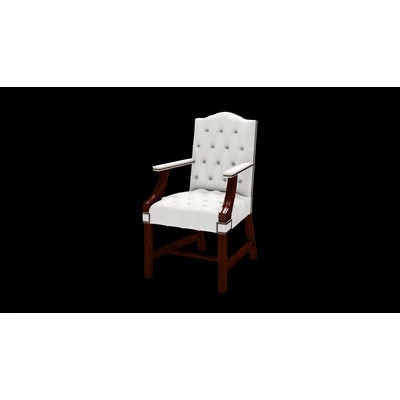 Gainsborough Chair karosszék premium B bőrrel - Vele Brilliant White színben