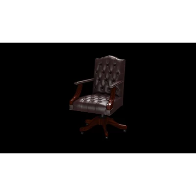 Gainsborough Swivel Chair karfás forgószék premium B bőrrel - Old English Smoke színben