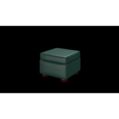 Irving Pouffe Box puff premium A bőrrel - Birch Forest Green színben