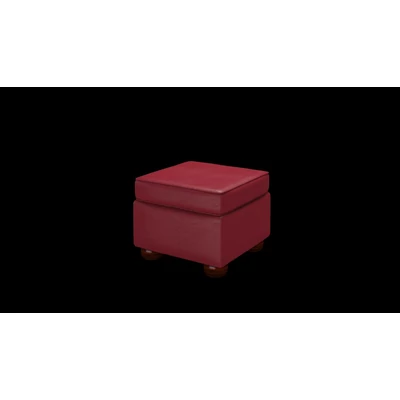 Irving Pouffe Box puff premium B bőrrel - Vele China Red színben